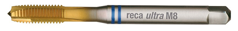RECA ultra Maschinengewindebohrer DIN 371-B HSSE-TIN blau Durchgangslöcher M 8