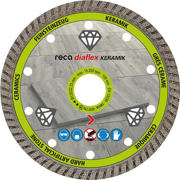 RECA Diaflex-Diamanttrennscheibe für Spezial Keramik Ø 200 mm, Bohrung 30/25,4 mm