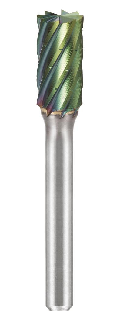 RECA ultra Hartmetall-Frässtifte Zylinderform mit Stirnverzahnung Durchmesser x Länge 12 x 25 mm mit 6 mm Schaft