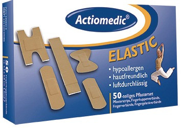 Pflasterset elastisch, Packungsinhalt 50 Stück