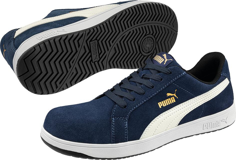 PUMA Schuh S1P Iconic Suede Navy Gr.45