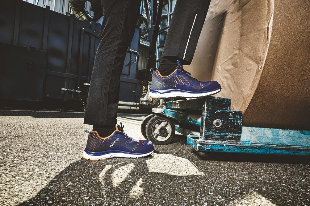 ALBATROS Schuh AER55 Impulse Blue Orange S1P Gr. 39