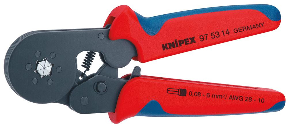 Crimpzange für Aderendhülsen 0,08 - 16,0 mm²
