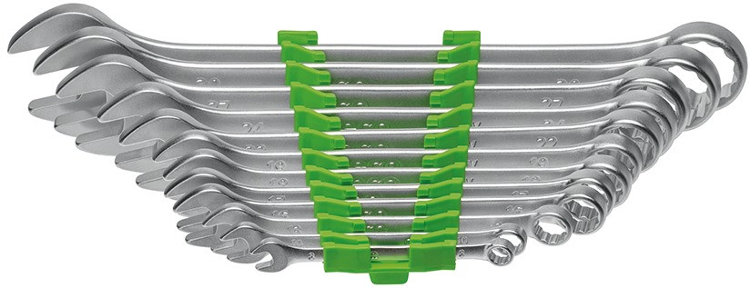 RECA Ringmaulschlüssel-Satz DIN 3113 12-teilig (SW 8-32 mm), mit Kunststoffhalter