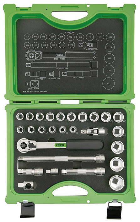 RECA Steckschlüssel Satz 1/2" 27-teilig