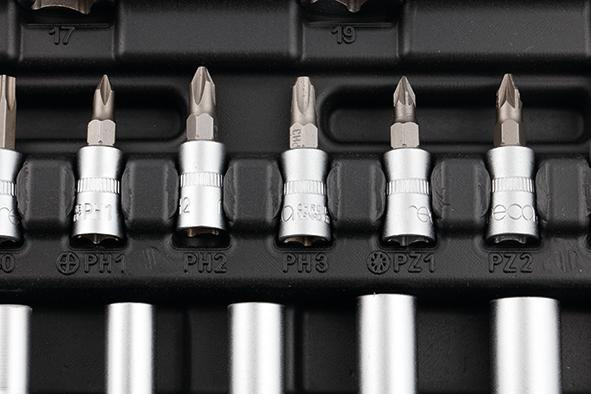 RECA Steckschlüssel Satz ECO 1/2" + 1/4" 93-teilig