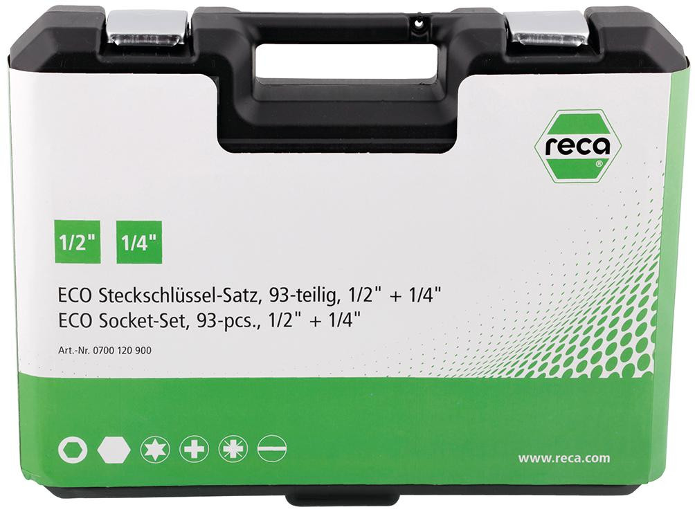 RECA Steckschlüssel Satz ECO 1/2" + 1/4" 93-teilig
