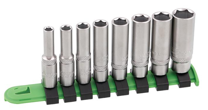 RECA Steckschlüssel Klemmleiste 1/4" 8-teilig PAK =2 ST für max. 8 Steckschlüssel