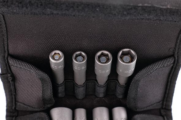 RECA Bit Nuss Werkzeugsatz in praktischer Textil-Gürteltasche 8-teilig