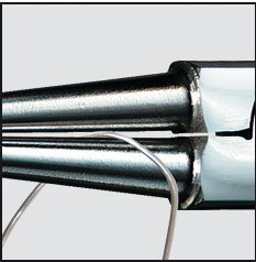 RECA Rundzange mit 2-Komponenten-Griff isoliert 160 mm