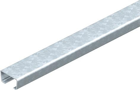 C-Profilschiene bandverzinkt ungelocht 2000 x 35 x 18 mm