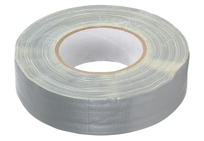 Gewebeband, textilverstärkt, grau, Länge m: 50, Breite mm: 38