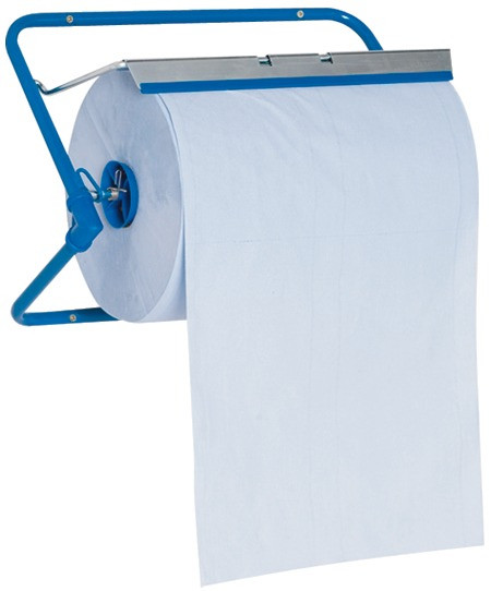Wandhalter blau für Papierrollen