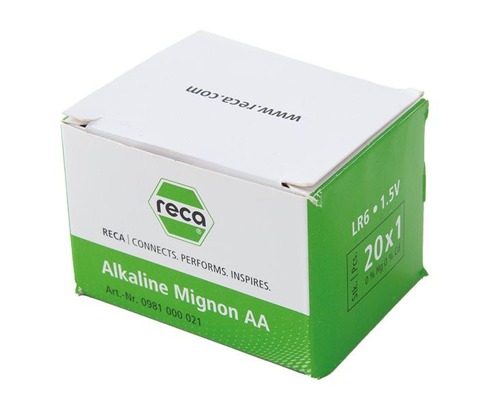 RECA Batterie Alkaline Typ AA 20 Stück