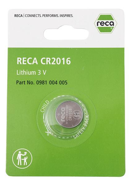 RECA Knopfzelle 3V CR 2016 ( DL2016, BR2016)