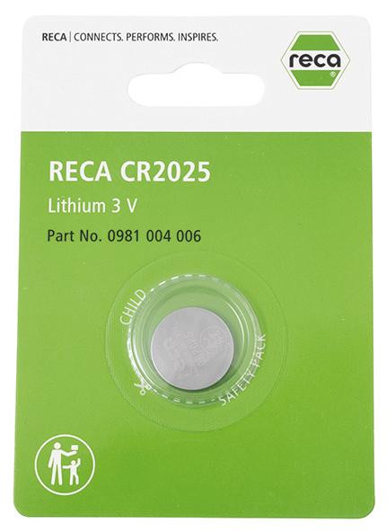 RECA Knopfzelle 3V CR 2025 ( DL2025, BR2025)