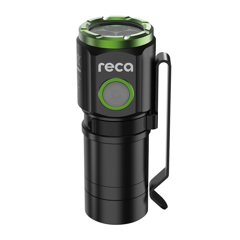 RECA Akku Taschenlampe Mini 1800 Boost