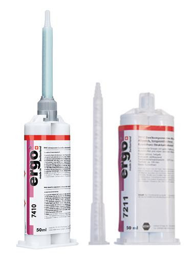 Ergo 7420 Zweikomponentiger Epoxidharzklebstoff 50 ml gelb