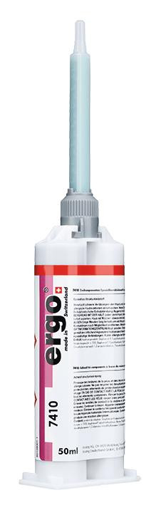 Ergo 7410 Zweikomponentiger Epoxidharzklebstoff 50 ml gelb