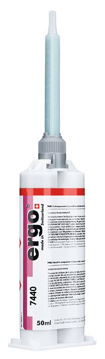 Ergo 7440 Zweikomponentiger Epoxidharzklebstoff 50 ml schwarz