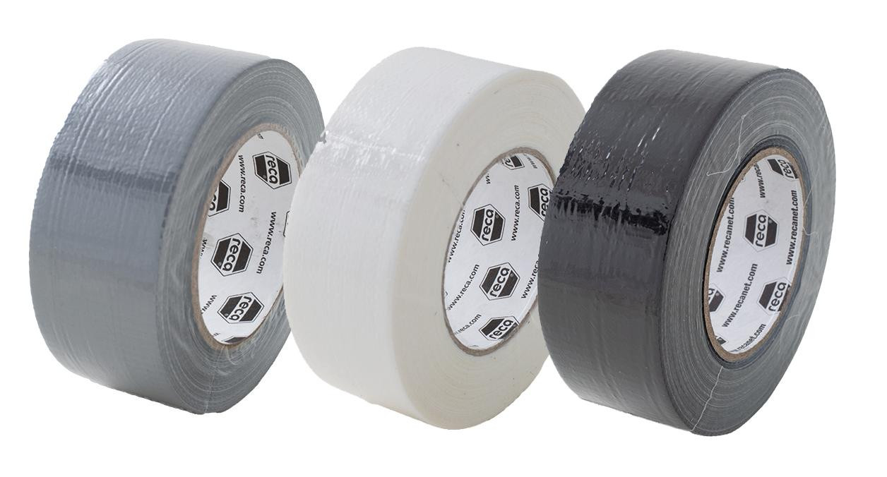 Gewebeklebeband Schwarz 50mm x 50m x 225µm