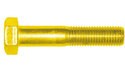 Sechskantschraube DIN 960 - 8.8 - verzinkt gelb - M16 X 1,5 X 140