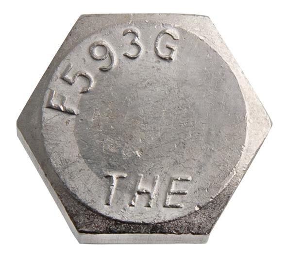 Sechskantschraube ASME-B18.2.1 - F593G - blank - 5/8 ZO - 11UNC X 2 1/2 ZO