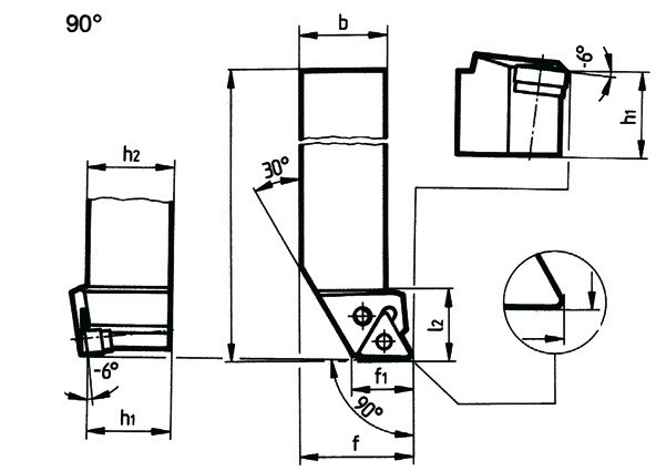 BÖHLERIT Klemmhalter PTFNR 2525 M16