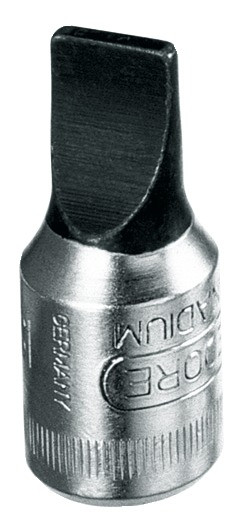 Schlitz-Schraubendr.-Einsatz GEDOREVanadium,1/4" Antrieb IS20-6,5 /6,5 mm Klinge