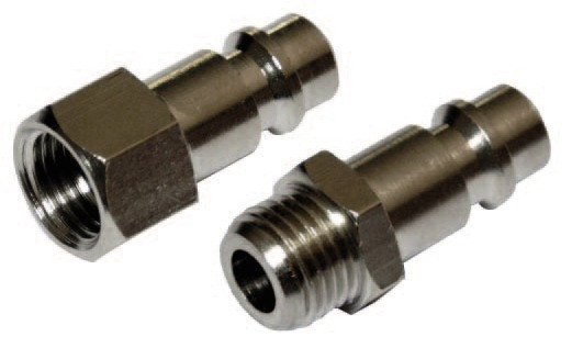 Stecknippel aus Stahl, mit Außengewinde: 1/4Zo