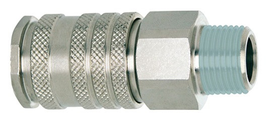 Euro-Stahlkupplung 3/8 Zoll AG