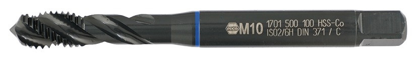 RECA Maschinengewindebohrer DIN 371-C HSS-CO blau Sacklöcher M10