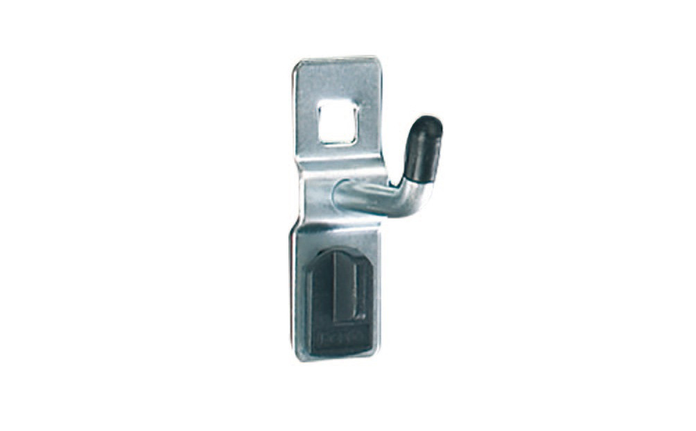 Einfachhaken 6 x 100 mm, mit breiter Grundplatte zu RECA Perfowand 140 01 156 VPE=5Stück