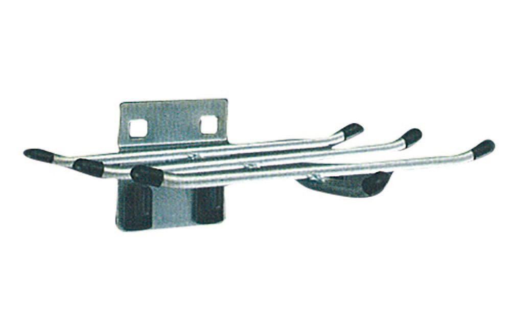 Sechsfachhalter 6 x 80 mm, mit breiter Grundplatte zu RECA Perfowand 140 06 002