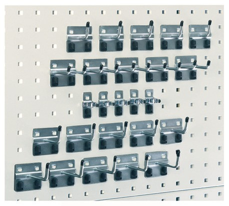 Perfo-Halterset für RECA Perfoplatte 25-teilig