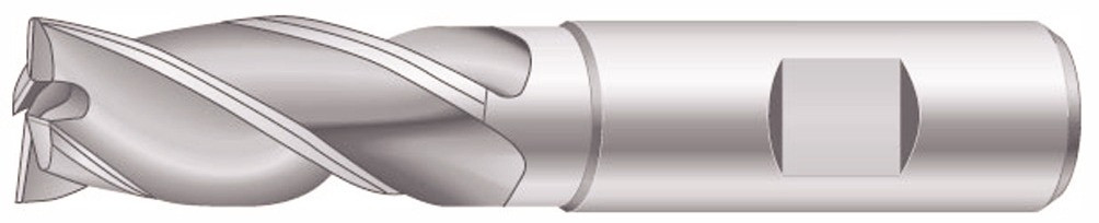 Schaftfräser DIN 844K-N HSS-E-Co8 Zylinderschaft Weldon-Aufnahme Durchmesser 2 mm