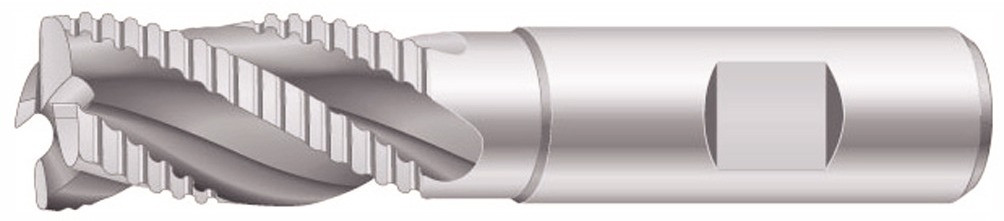 Schaftfräser DIN844K-NR HSS-E Zylinderschaft Weldon-Aufnahme 12 mm Schruppverzahnung