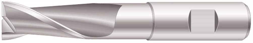 Langlochfräser HSSE Schlichtverzahnung-N Durchmesser 12 mm lange Ausführung
