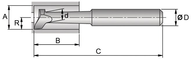 Ausbohrschruppstahl, Form G, ab 5 mm 02-F