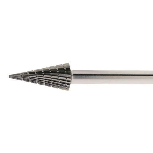 HSS-Fräser M Spitzkegelform 12x30 mm Schaft 6 mm | Verzahnung 3