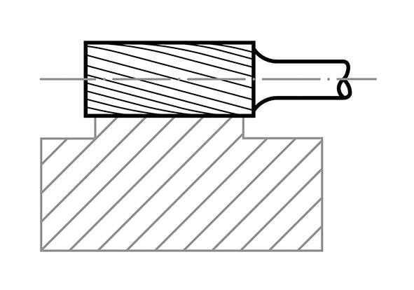HSS-Fräser AS Zylinderform 12x25 mm Schaft 6 mm Verzahnung 3