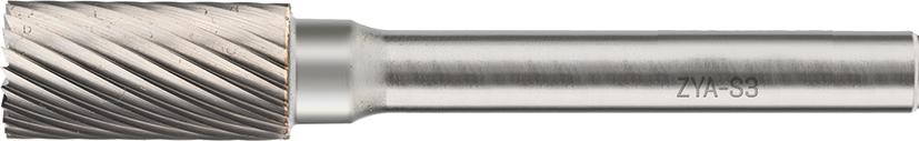 RECA Hartmetall-Frässtifte Zylinderform mit Stirnverzahnung ohne Spanbrecher Durchmesser x Länge 6 x 16 mm mit 6 mm Schaft