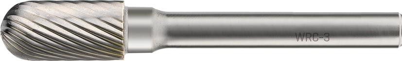 RECA Hartmetall-Frässtifte Walzenrundform ohne Spanbrecher Durchmesser x Länge 10 x 20 mm mit 6 mm Schaft