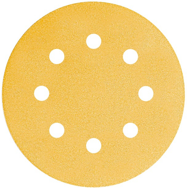 Klettscheibe Gold Durchmesser 150 mm 15-Loch P220 (PAK = 100 ST)