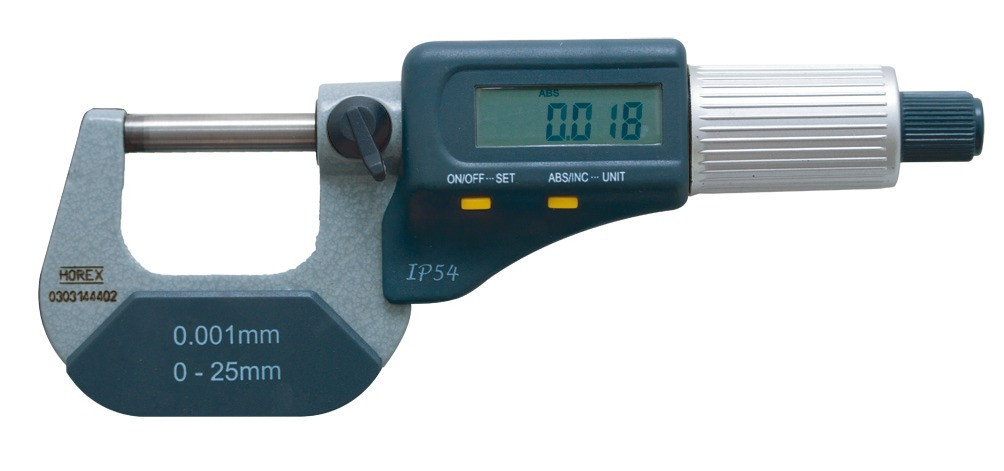 Mikrometer mit Digitalanzeige, Messbereich 25-50 mm, Ablesung 0,001 mm