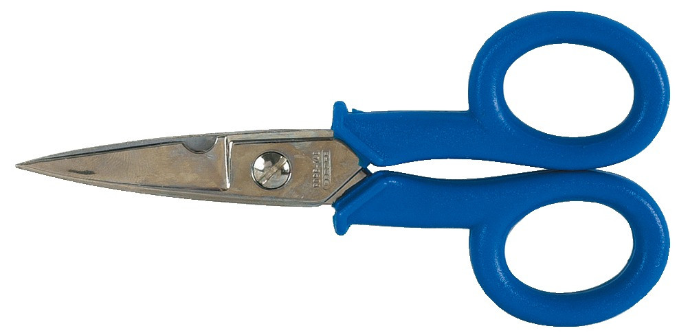 Elektriker-Schere, geschmiedet, vernickelt, Länge 140 mm