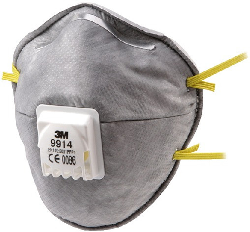 3M Atemschutzmaske mit Ausatemventil Typ 9914