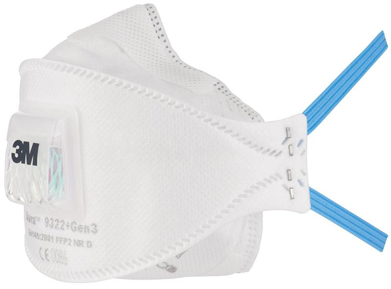3M Atemschutzmaske Aura 9322+Gen3 FFP2 NR D mit Ausatemventil