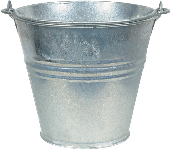 Wassereimer, aus Stahlblech, mit Bügel, Ø cm: 28, Inhalt l: 11