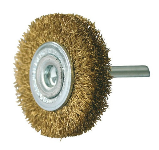 Rundbürste 6 mm, 20 x 4 mm, Messing, Drahtstärke 0,2 mm